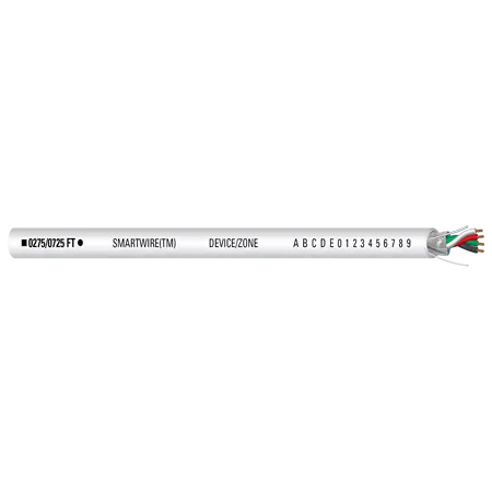 002340-S-500: 18/4 Shielded Plenum Stranded Wht Jkt wire 500' Box Free Returns