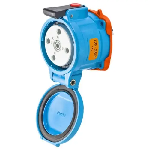 Affordable Meltric 31-34177-K07-4X Standard Duty DR50 Receptacle 125/250 VAC 50A Blue Poly
